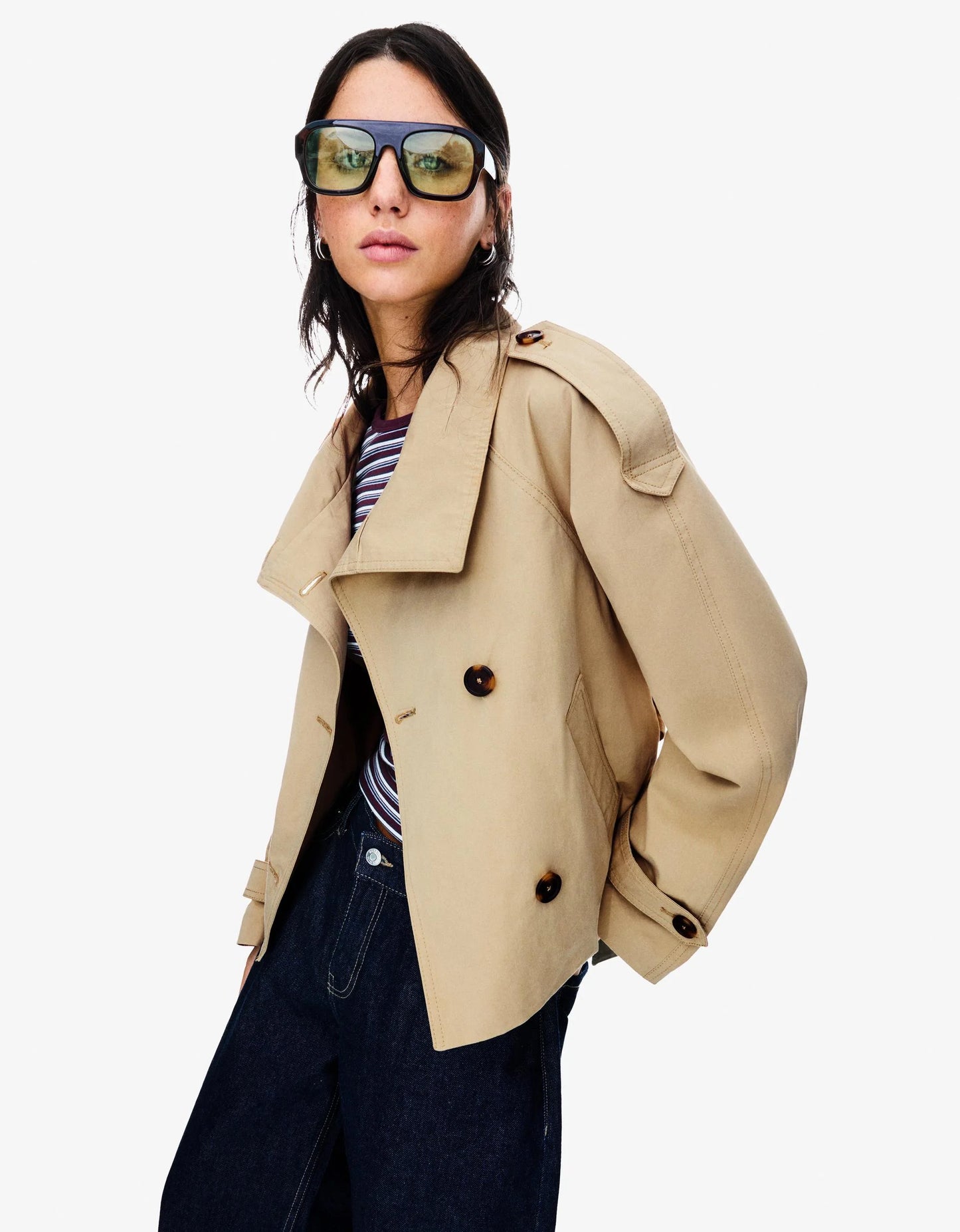 Viral Short trench jacket
